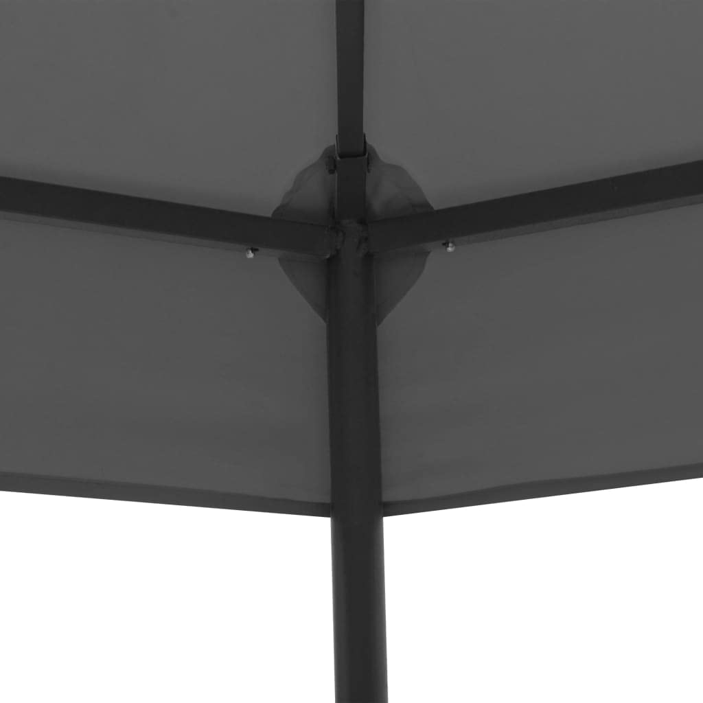 Gazebo Canopy Tent 127.2"x108.3"x104.3" Anthracite W128