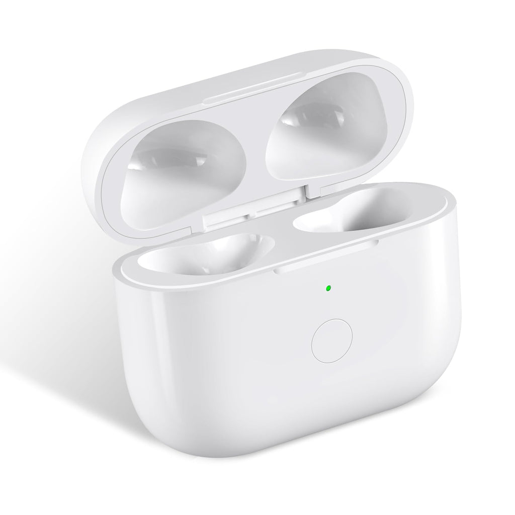 White Wireless Charging Case with Bluetooth Pairing Sync Button J88965