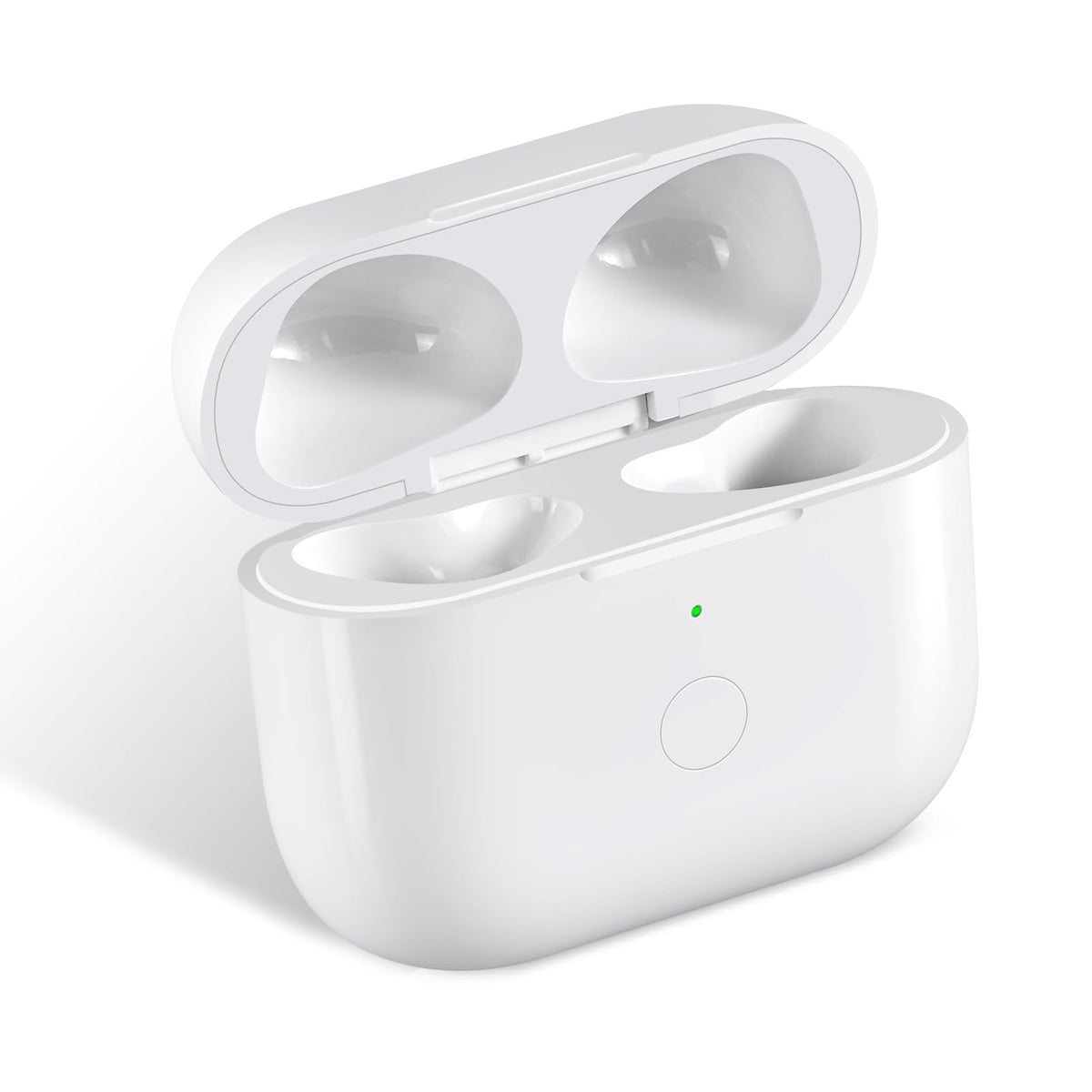 White Wireless Charging Case with Bluetooth Pairing Sync Button J88965