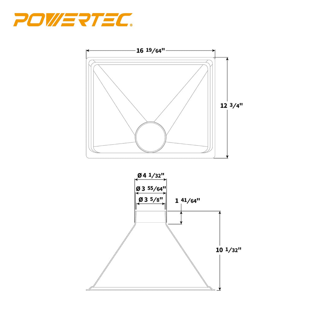 Big Gulp Dust Hood for Woodworking Dust Collection M999298