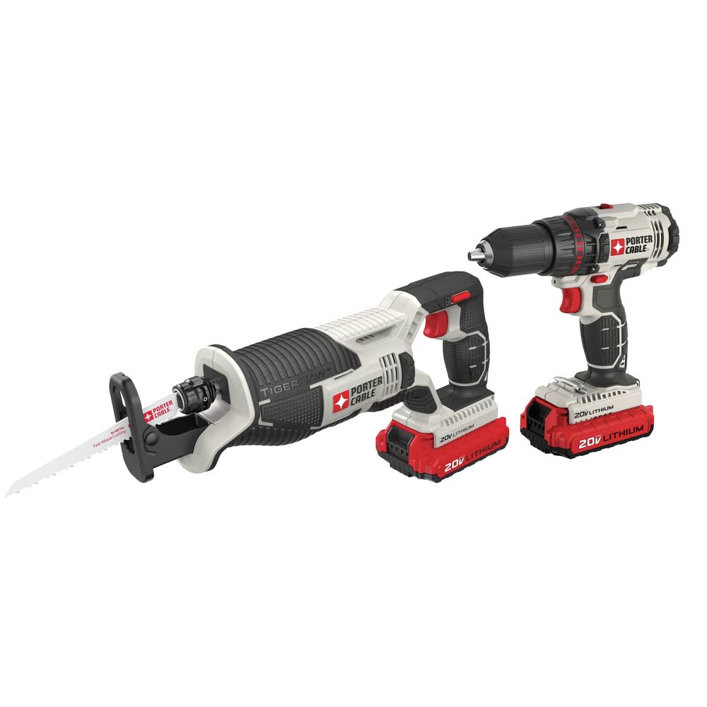 20V MAX Cordless Drill Combo Kit with Reciprocating Saw E603813