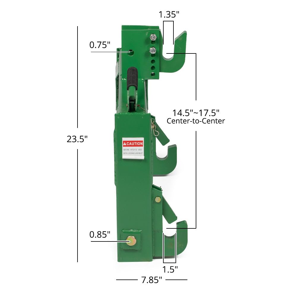 Green 3 Point Quick Hitch Adaptor F805980