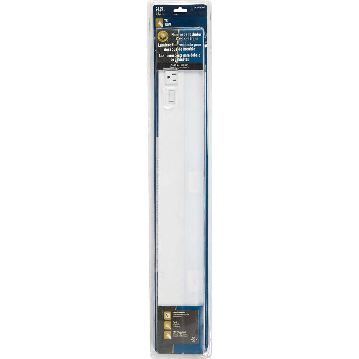 24-Inch Fluorescent Under-Cabinet Light Fixture E19344