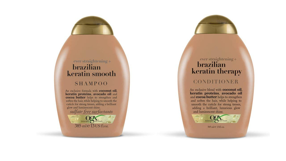 Keratin Shampoo and Conditioner 13 Oz 2 Bottle Set V958927