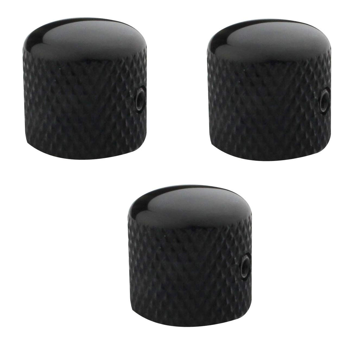 Black Metal Dome Control Knob 3Pcs S981911