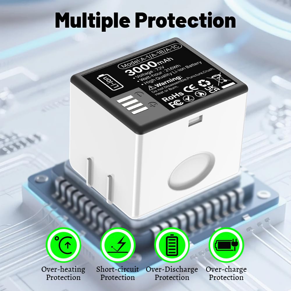 3000mAh Replacement Battery with Charging Station P264