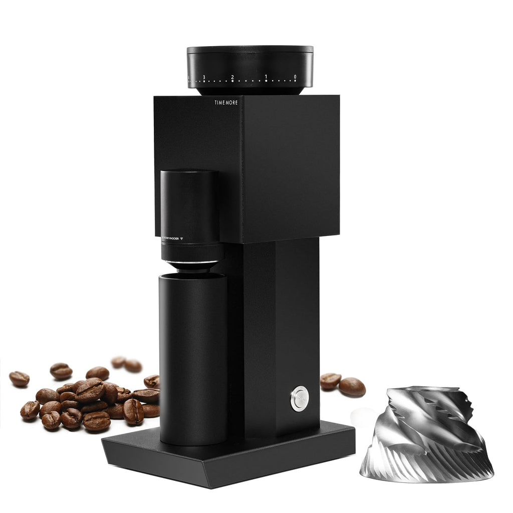 Electric Coffee Grinder 150 Adjustable Settings Stainless Steel Black X17852