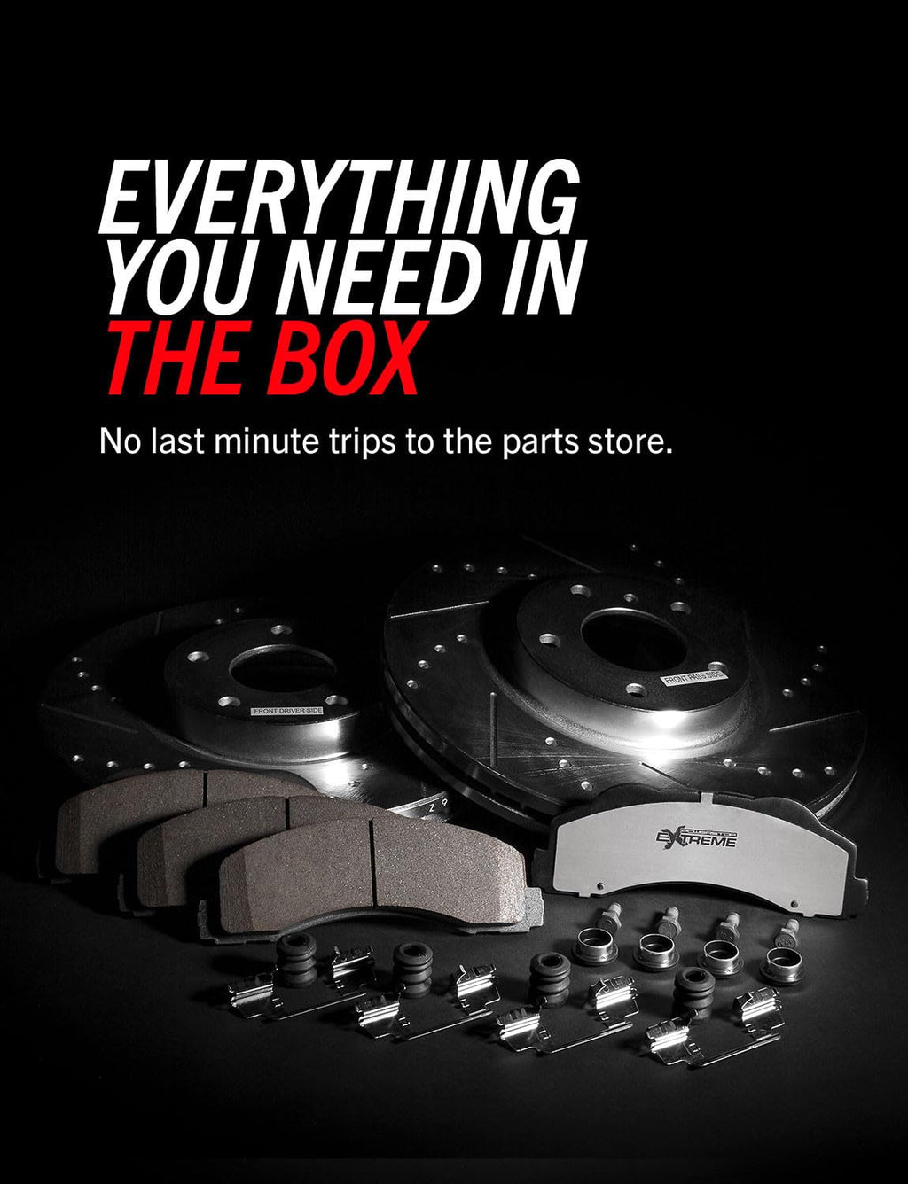 Front & Rear Brake Pad & Rotor Kit X241