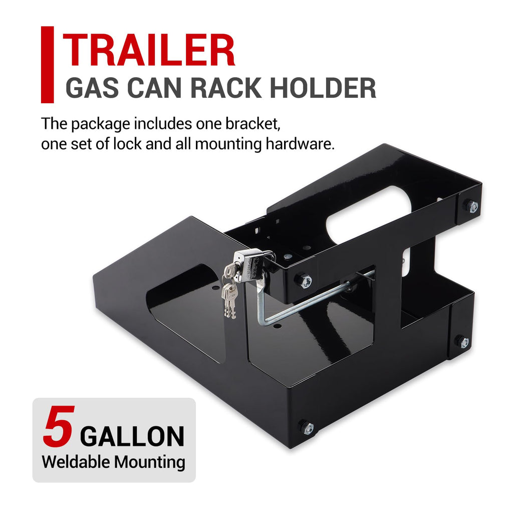 5 Gallon Trailer Gas Can Holder Rack I339