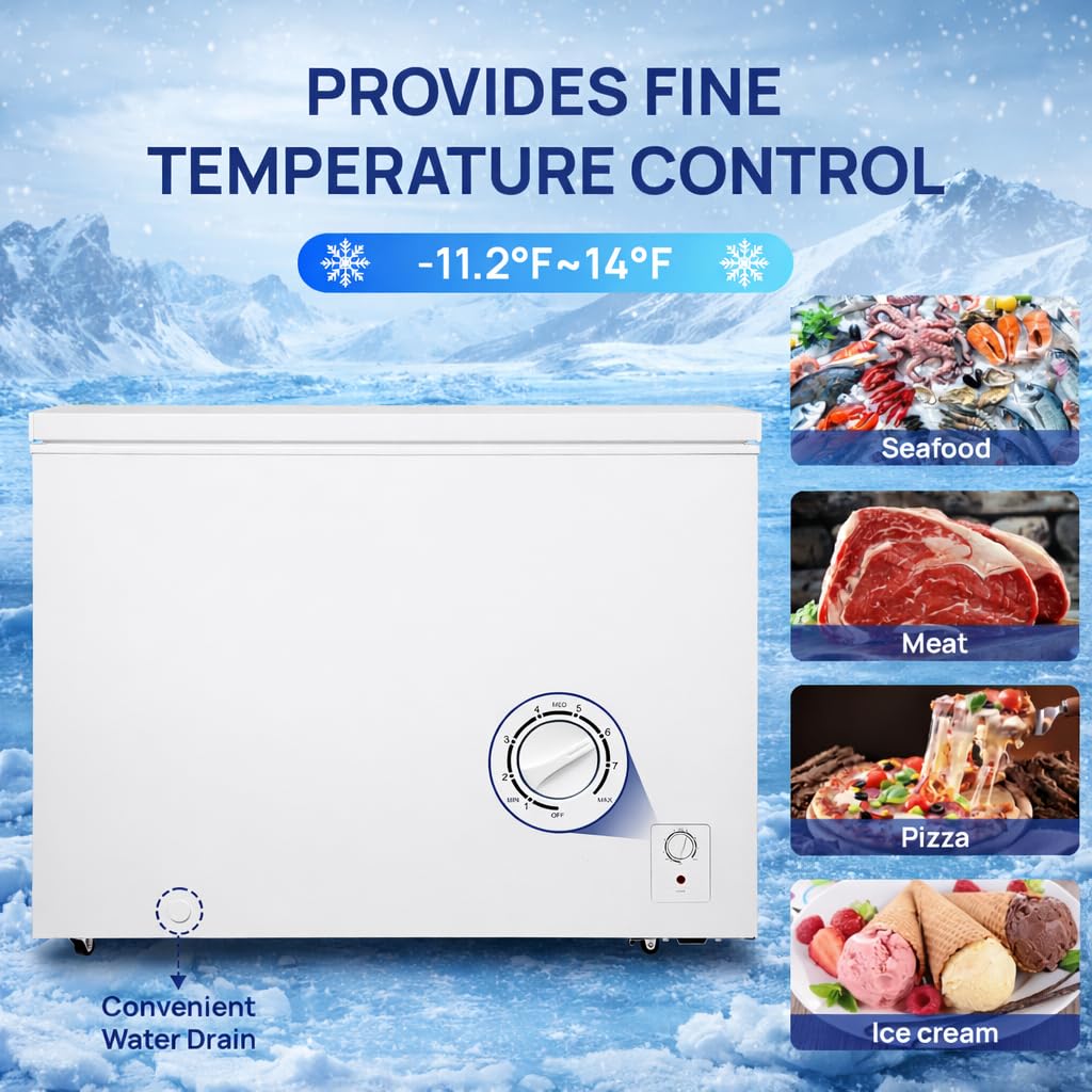 20 Cu. Ft White Chest Freezer with 2 Removable Basket F4975