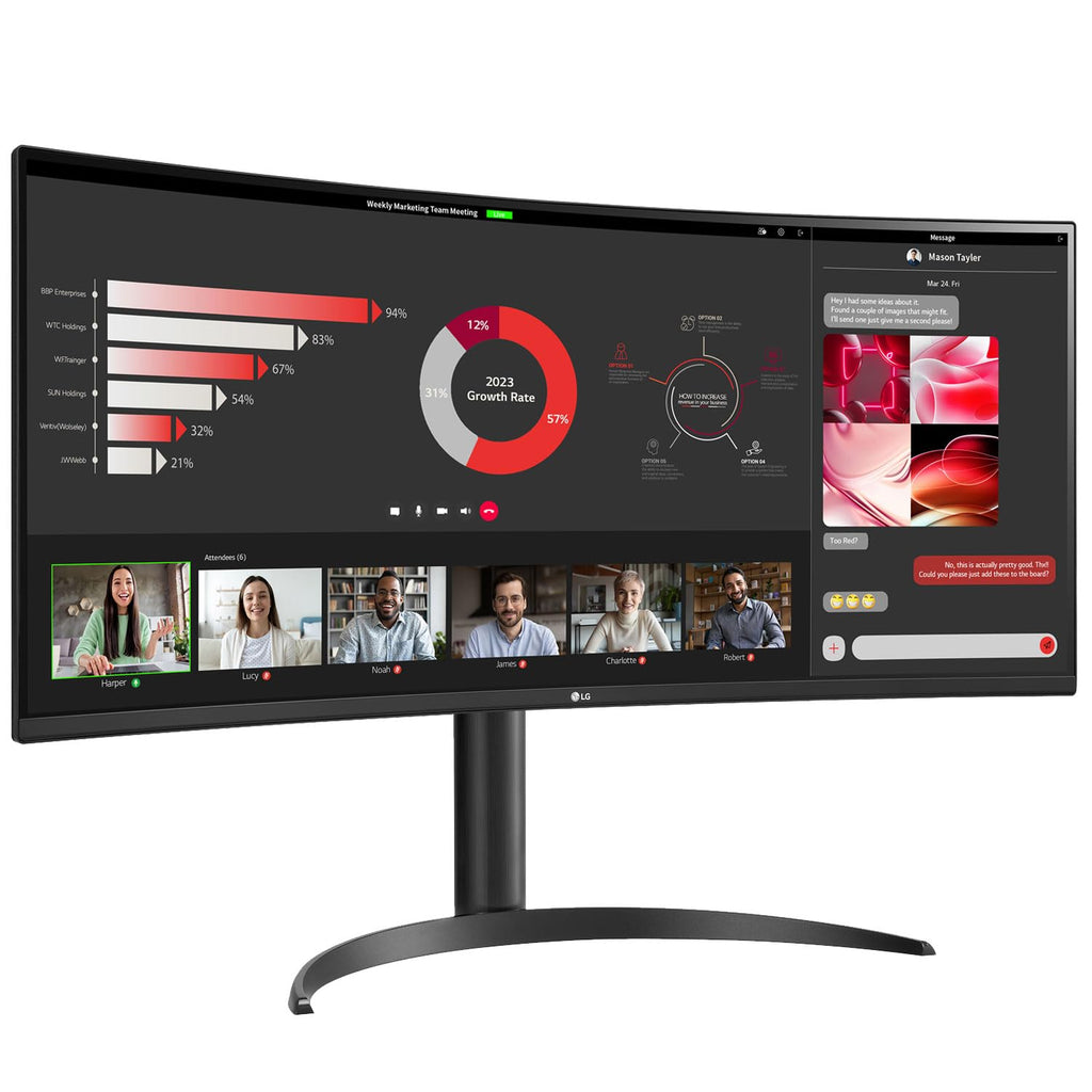 34" Curved UltraWide WQHD 100Hz Monitor Y61233