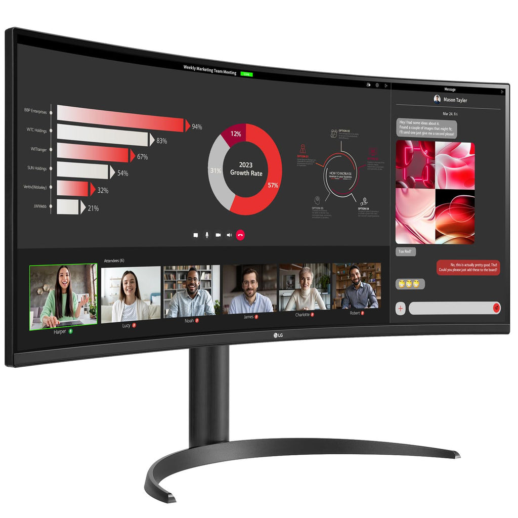 34" Curved UltraWide WQHD 100Hz Monitor Y61233
