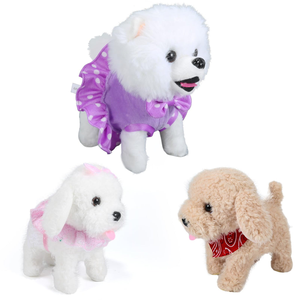 Interactive Walking Plush Puppy Toy V7674