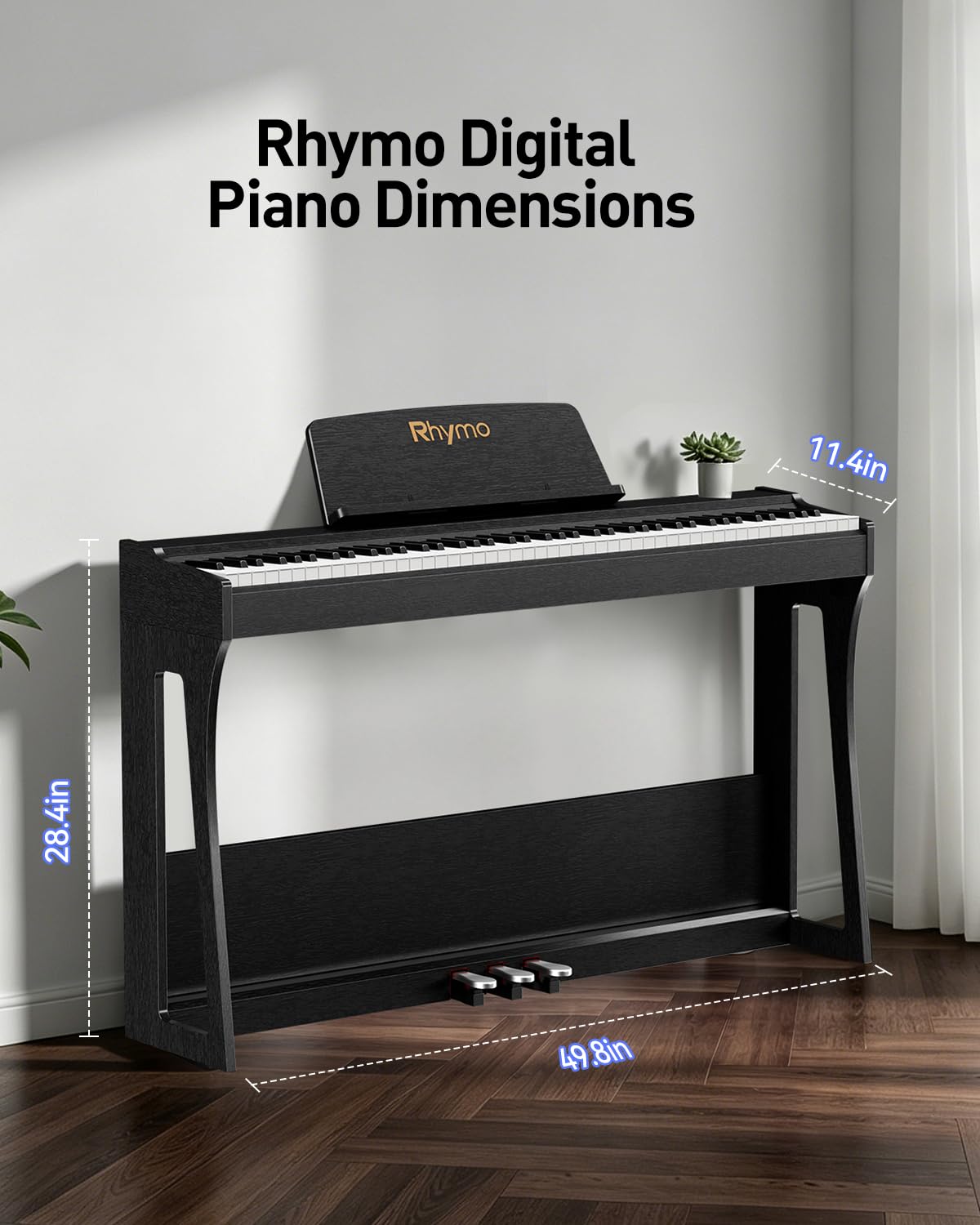 88-Key Weighted Keyboard Piano with Hammer Action V14759
