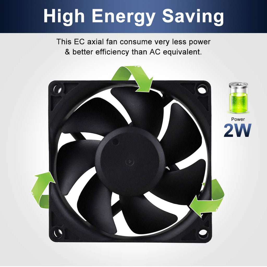 80mm EC Axial Brushless Cooling Fan J6098