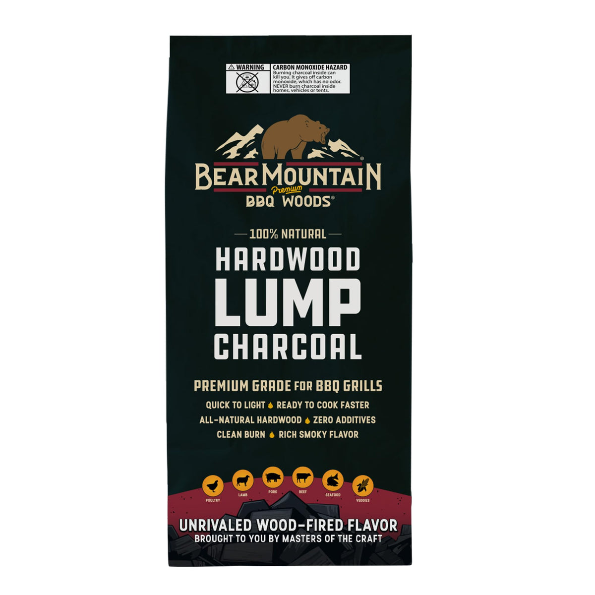 4 Pack Hardwood Lump Charcoal 16 Pounds G660885