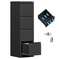 4 Drawer Metal File Cabinet with Lock Y5953