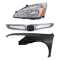 Replacement Headlight Lamp Set Left Hand Side Sedan Y70171