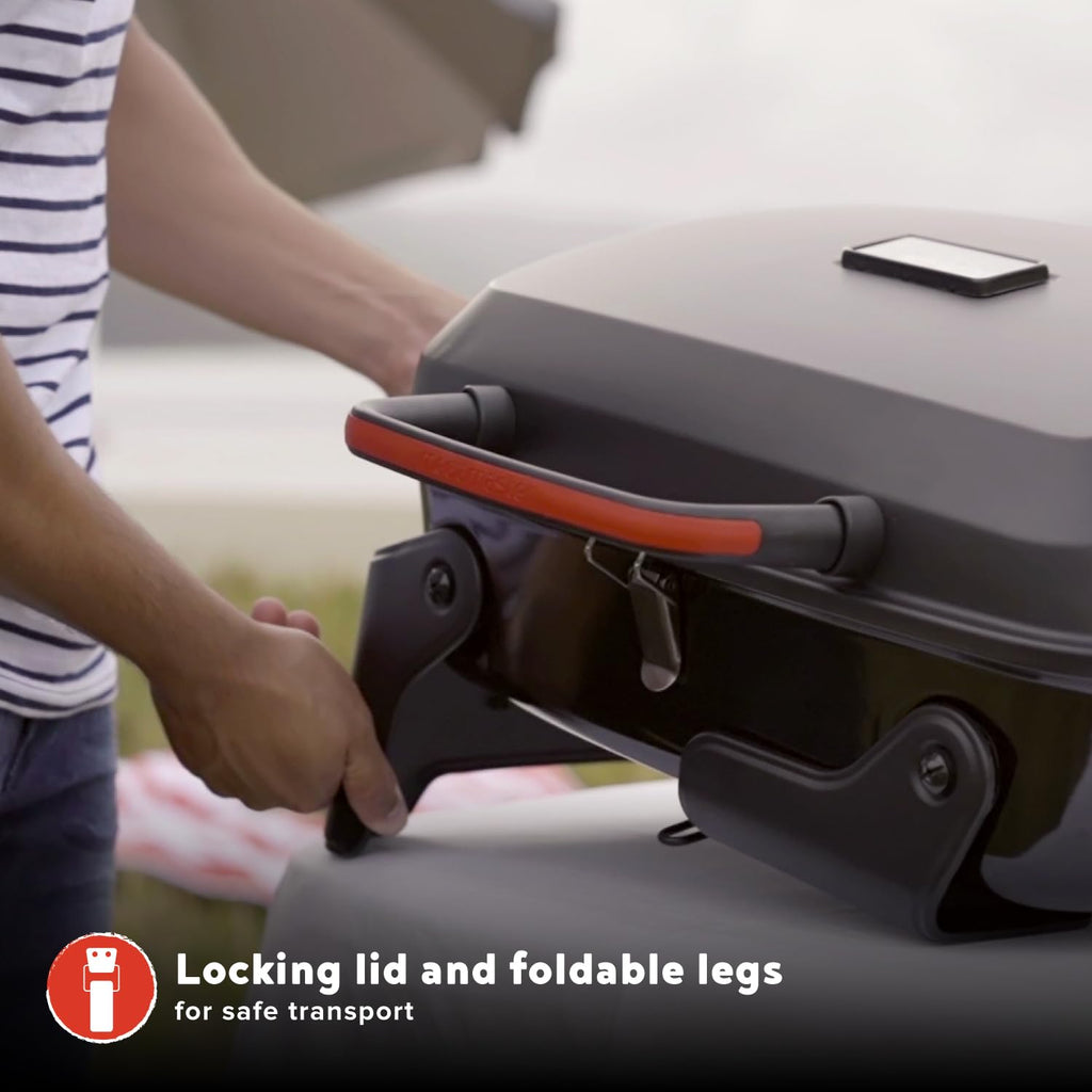 Tabletop 1 Burner Gas Grill with Warming Rack T304
