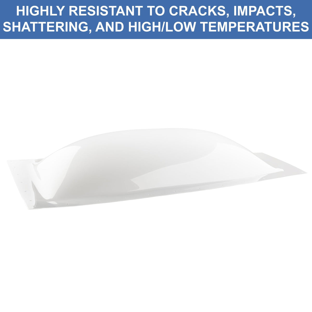 White Impact Resistant RV Skylight Dome H861107