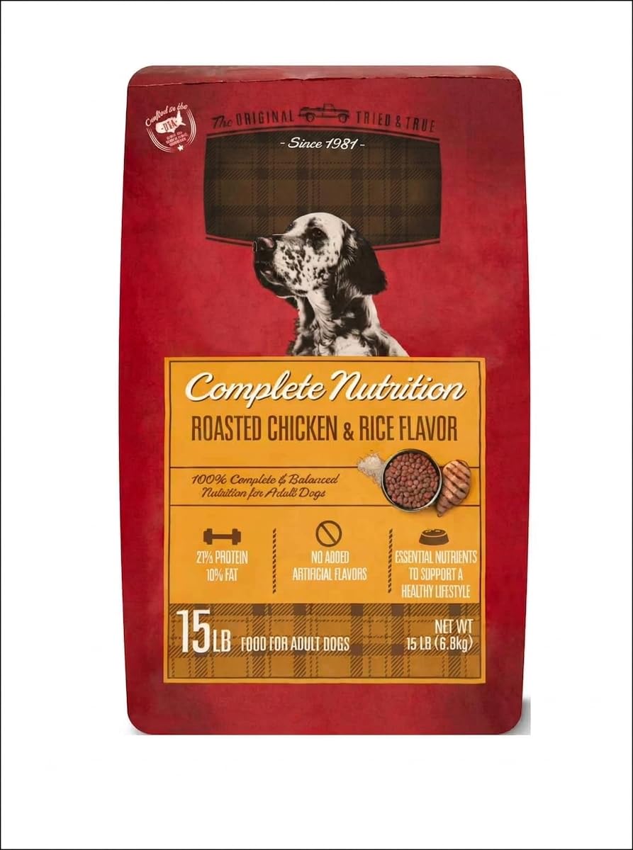Roasted Chicken & Rice Flavor Dry Dog Food 15 LB E2360