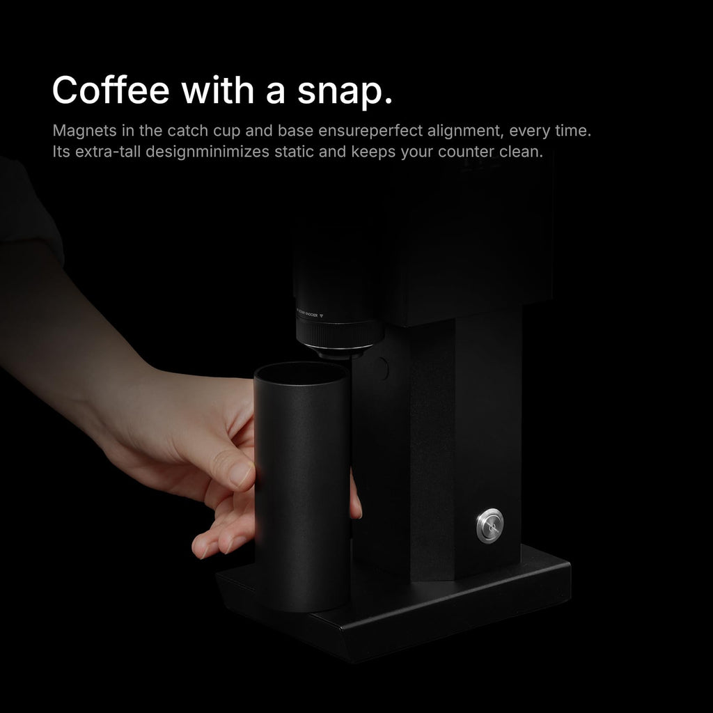 Electric Coffee Grinder 150 Adjustable Settings Stainless Steel Black X17852