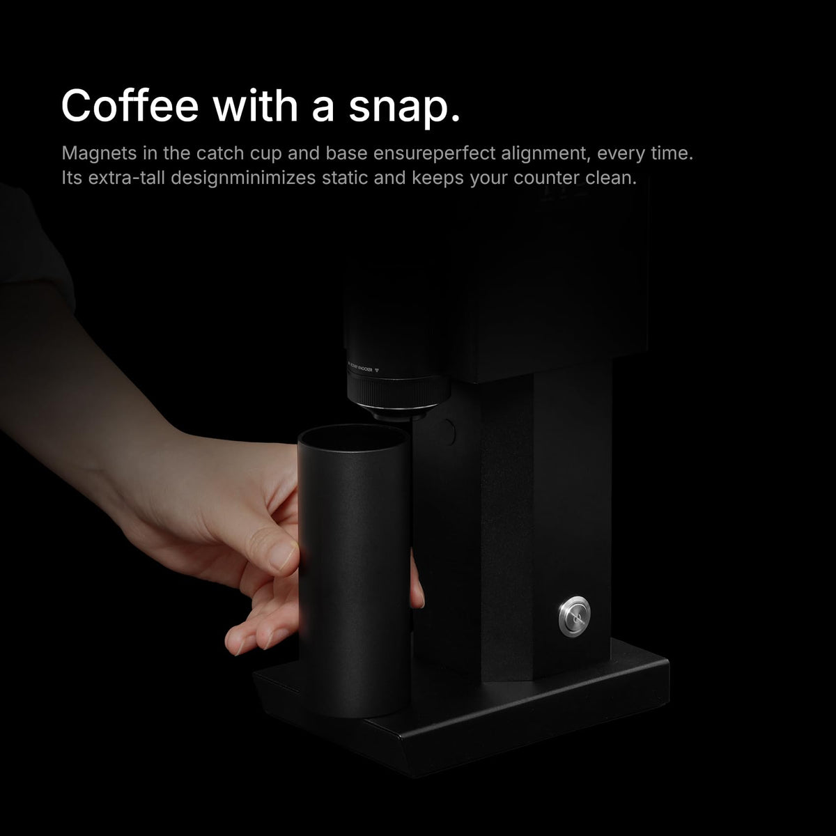 Electric Coffee Grinder 150 Adjustable Settings Stainless Steel Black X17852