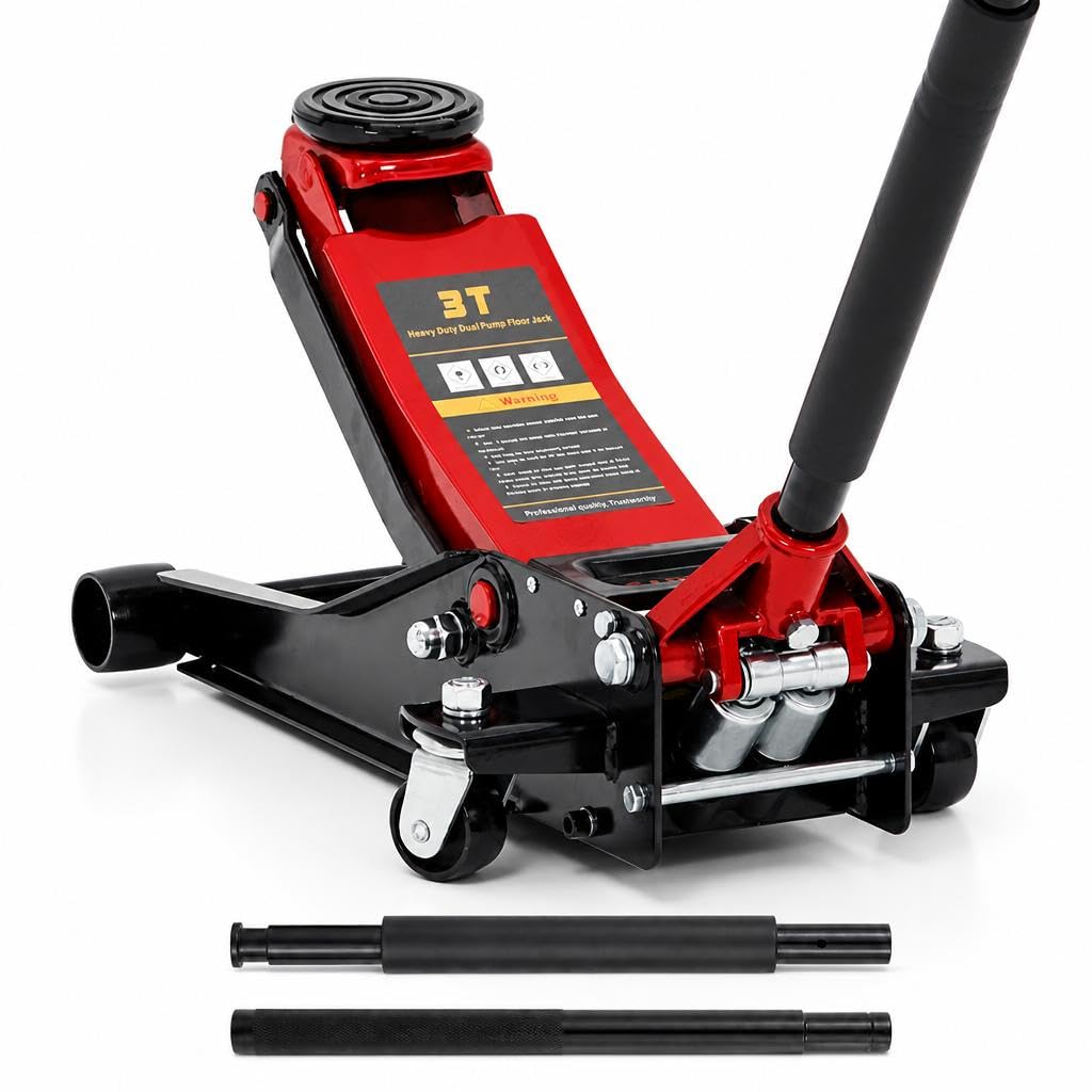 3 Ton Low Profile Steel Hydraulic Floor Jack I3983
