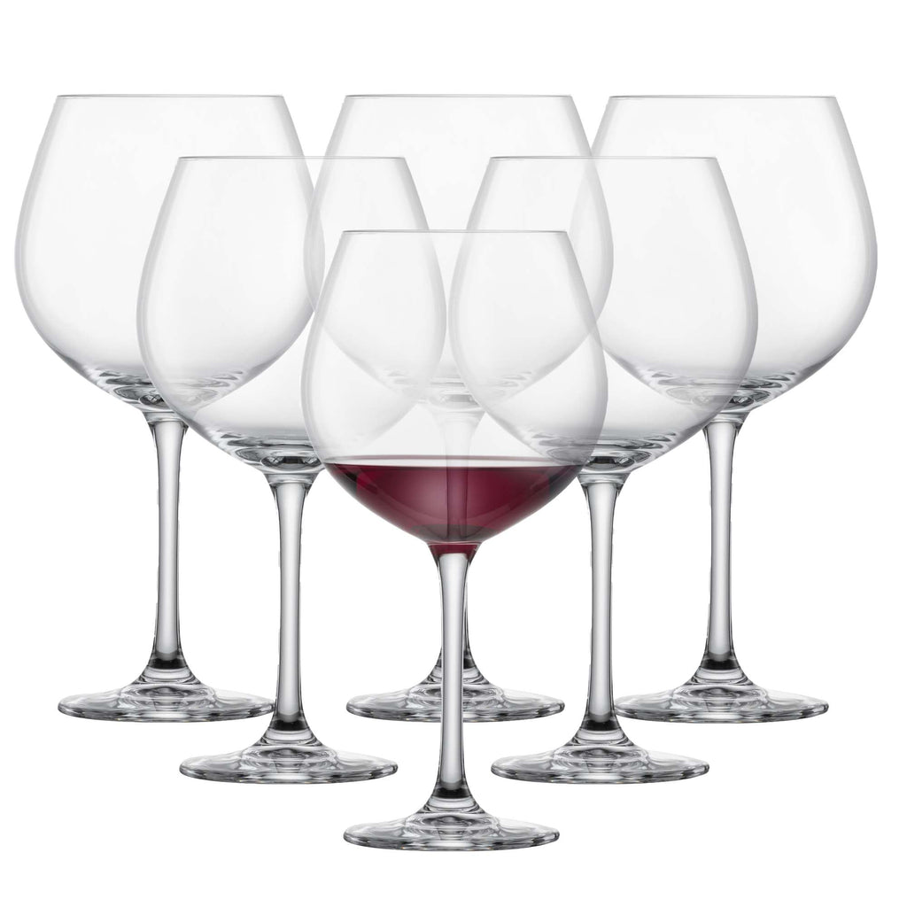 Red Wine Glass Set of 6 Dishwasher-Safe Tritan Crystal 27.5 Ounce C4308