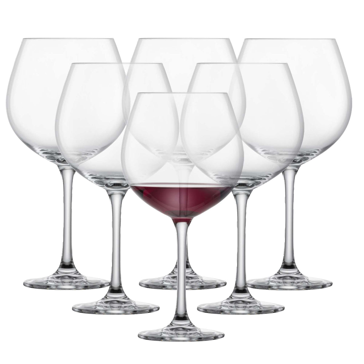 Red Wine Glass Set of 6 Dishwasher-Safe Tritan Crystal 27.5 Ounce C4308