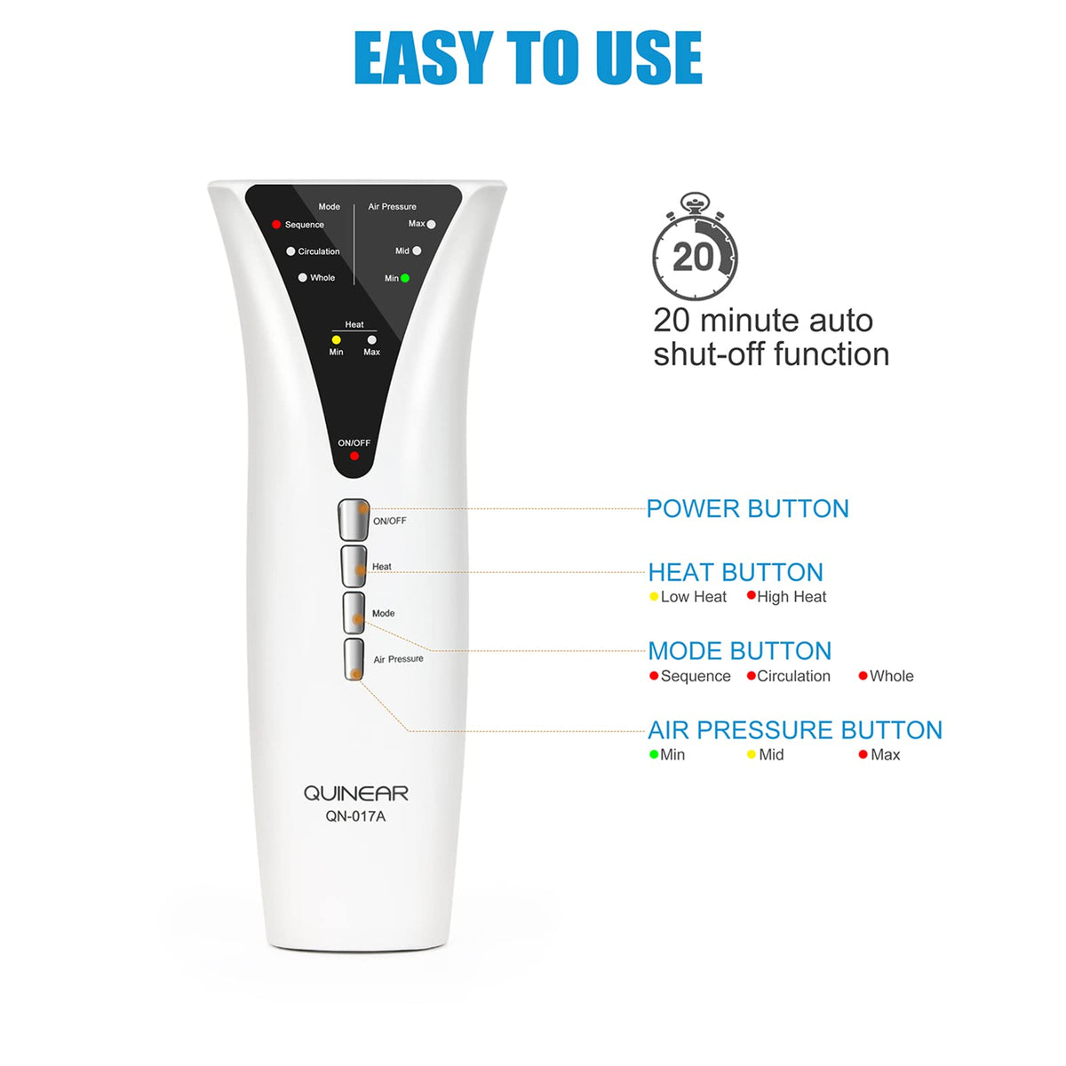 Heated Leg Compression Massager B536357