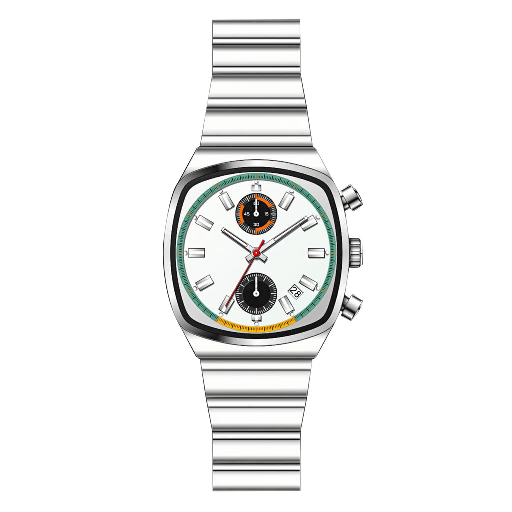 Mens Chronograph Stainless Steel Quartz Watch L913