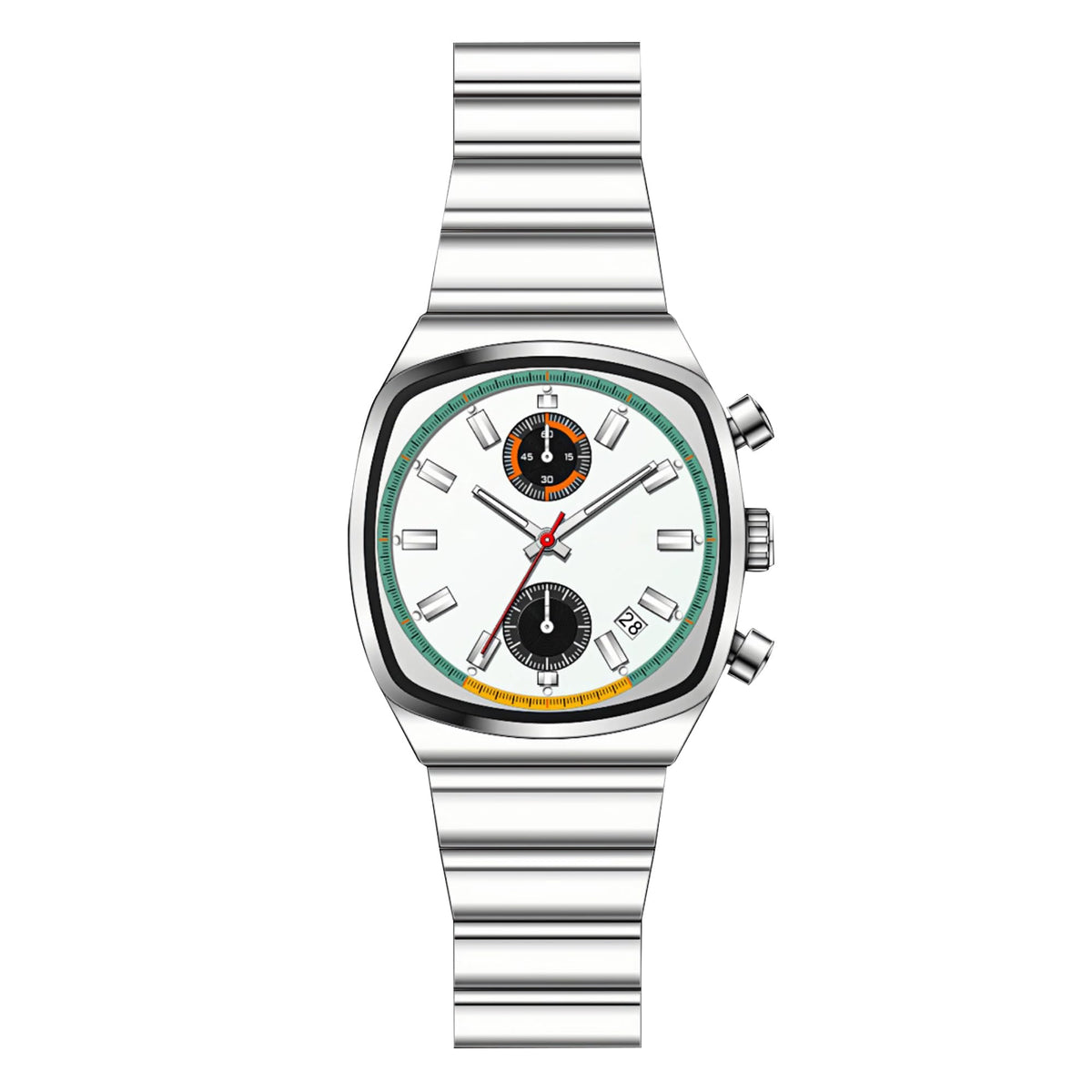 Mens Chronograph Stainless Steel Quartz Watch L913