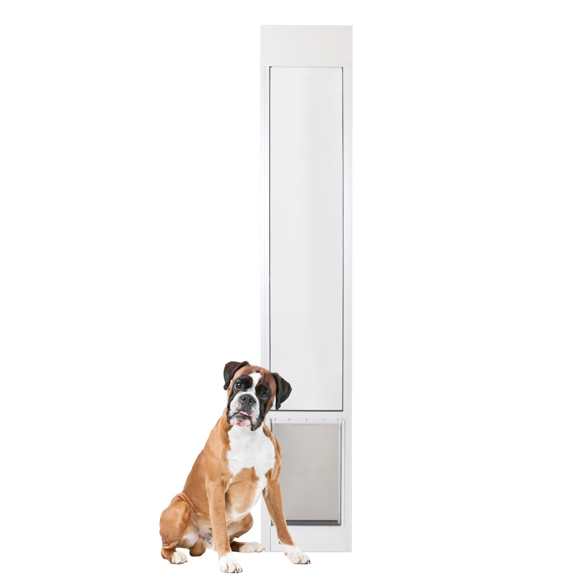 Sliding Glass Pet Door, Large, White J729