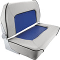 Folding Boat Seat Grey and Blue S921