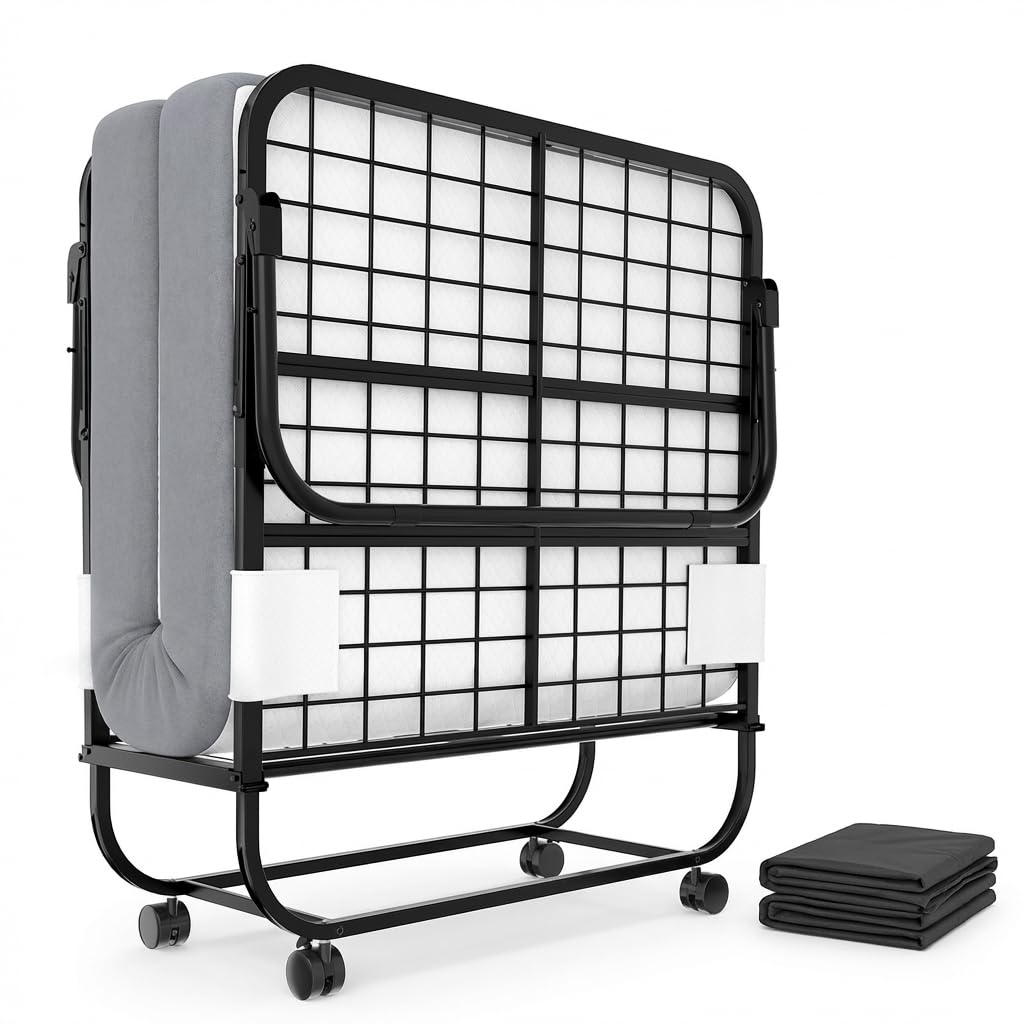 Folding Bed with Mattress B93641