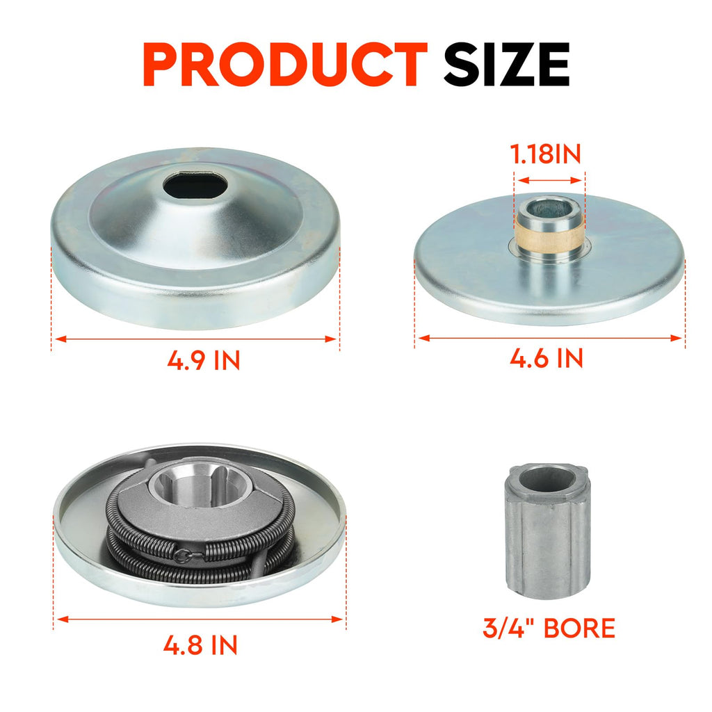6.5 HP Torque Converter Clutch Driver Pulley 3/4" Bore E28744