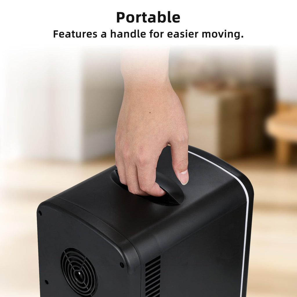 4L 6 Can Portable Mini Fridge Black F101228