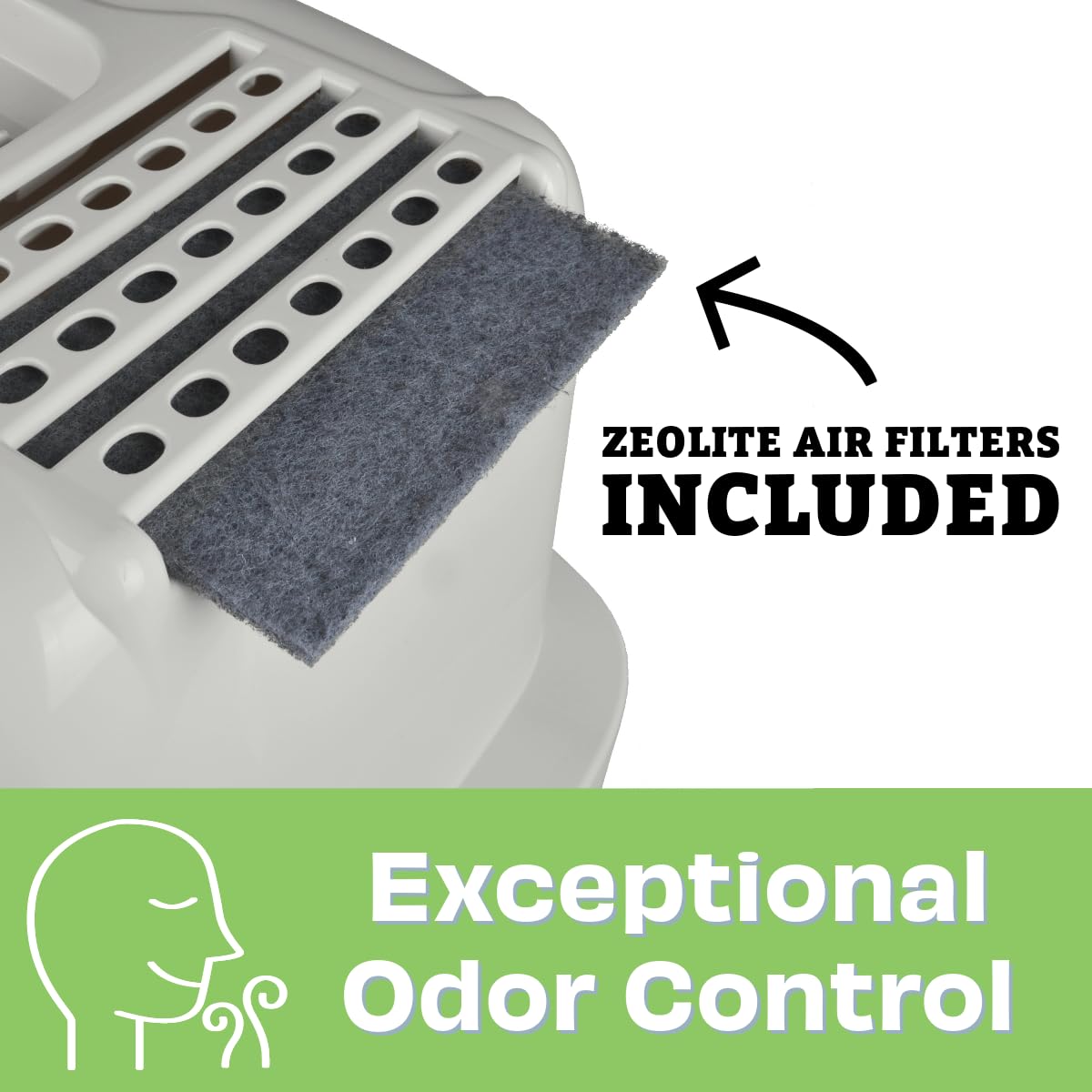 Large Enclosed Hooded Cat Litter Box N485