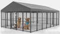 10x14FT Heavy Duty Large Dog Kennel Outdoor T1047