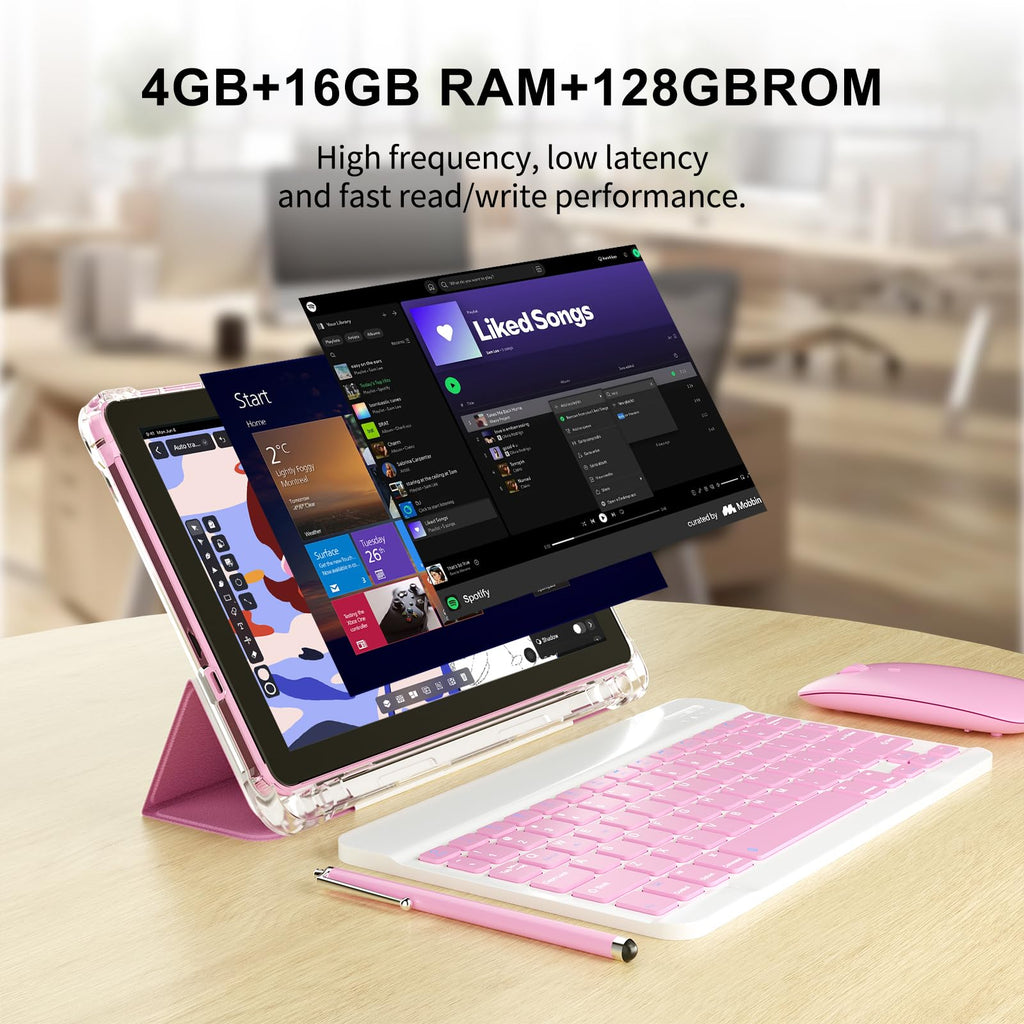 Android 16 10 inch 2 in 1 Tablet with Keyboard P594951