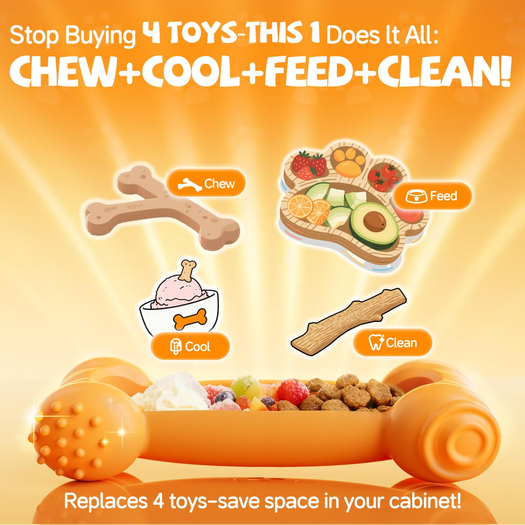 2-Pack Slow Feeder Chew Toy B58944