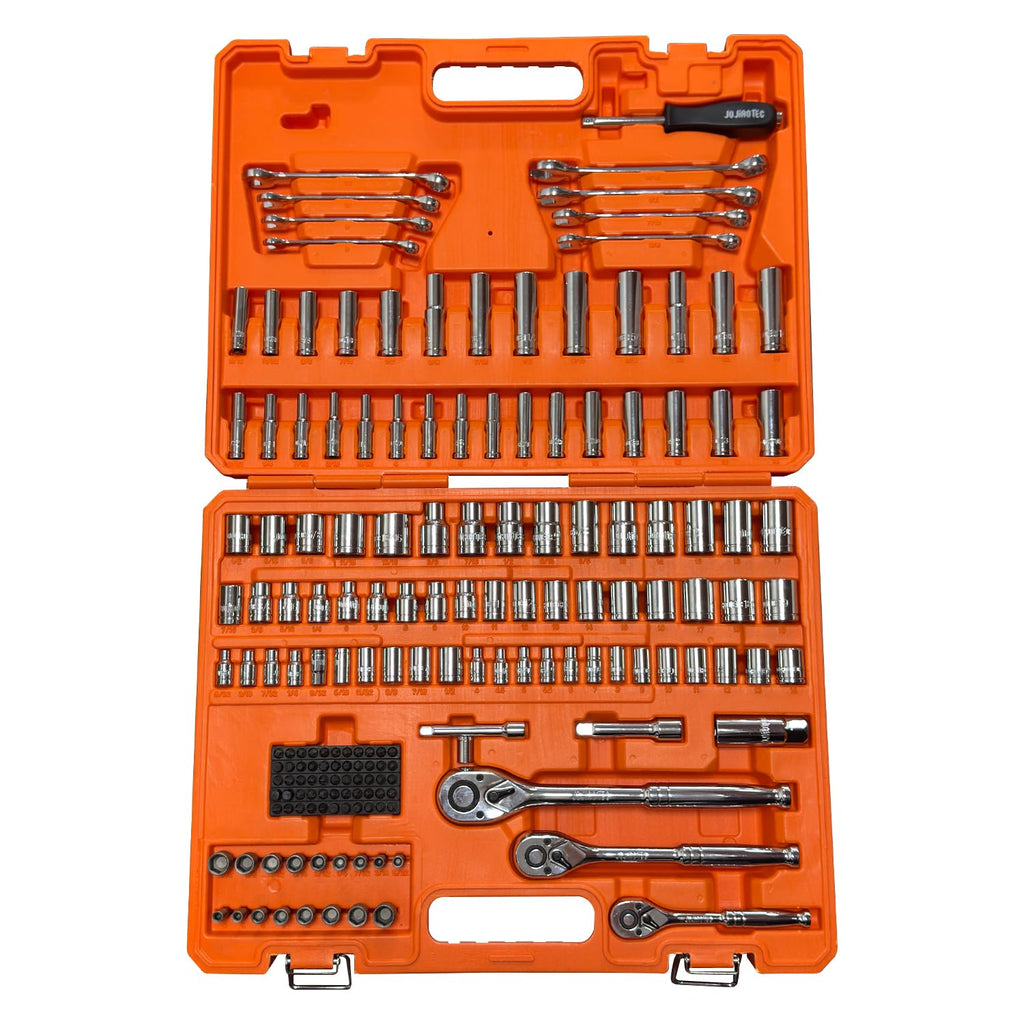 201pc Mechanics Tools Set, 1/2'', 1/4'', 3/8'' Drive Socket Set V651