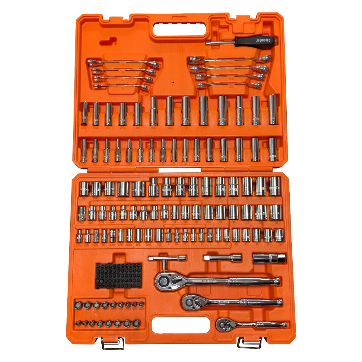 201pc Mechanics Tools Set, 1/2'', 1/4'', 3/8'' Drive Socket Set V651