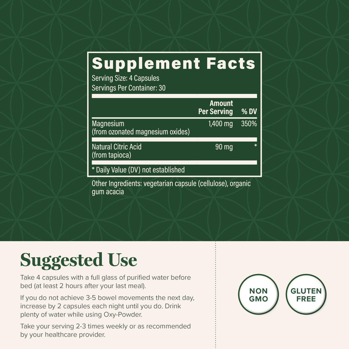 Magnesium Oxide 120 Capsules I376