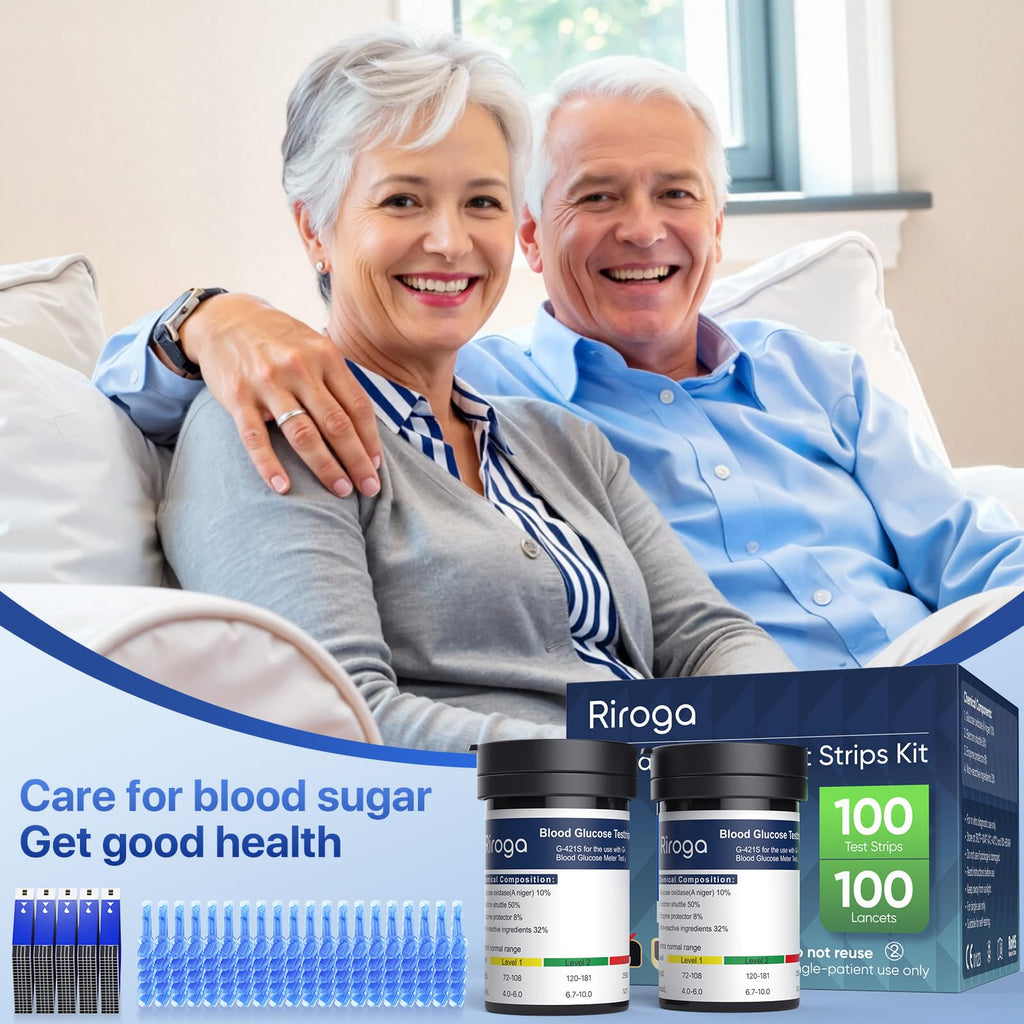 Blood Glucose Test Strips 100ct & Lancets 100ct Q44410