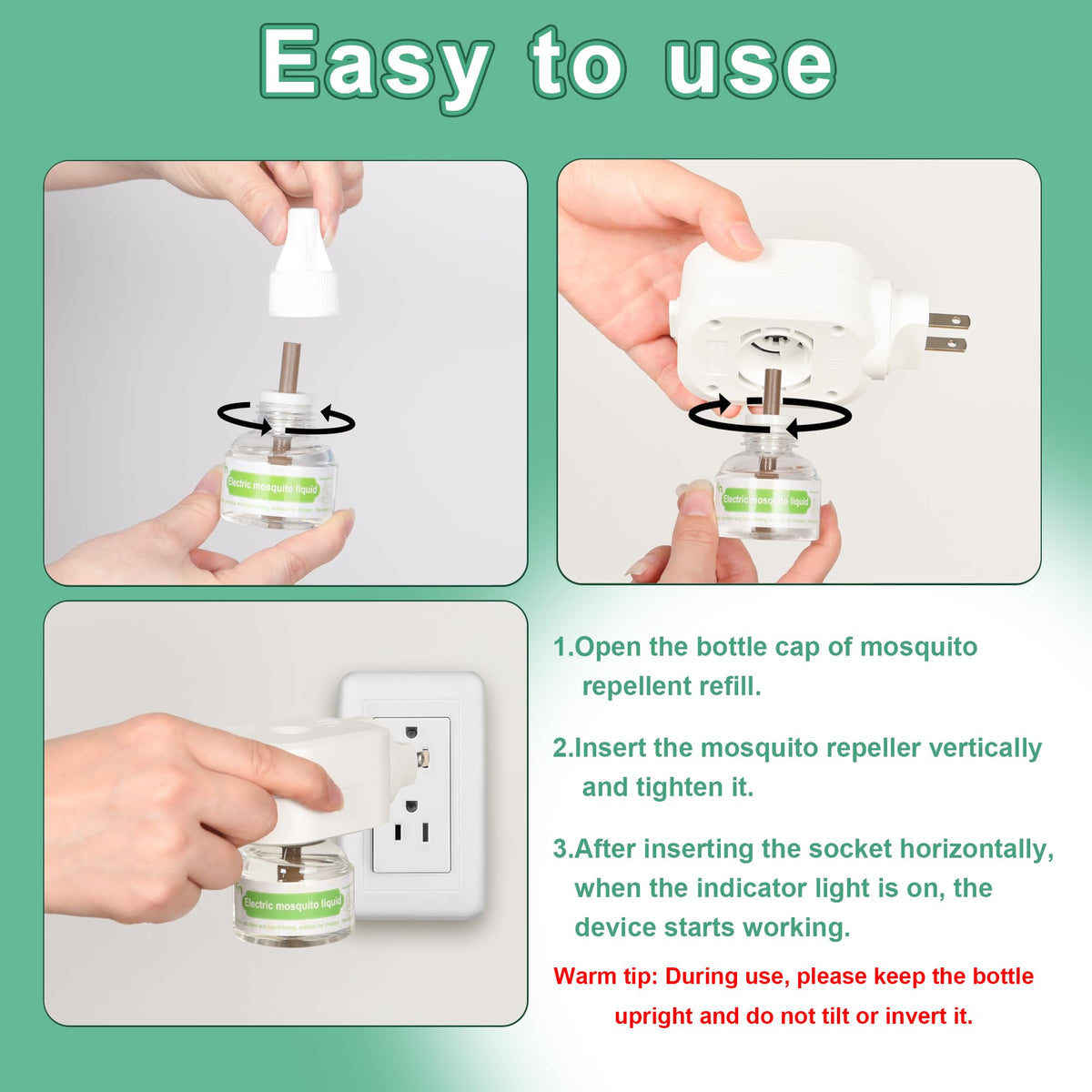 Electronic Mosquito Repellent Plug in with 280 Hr Refills O808575