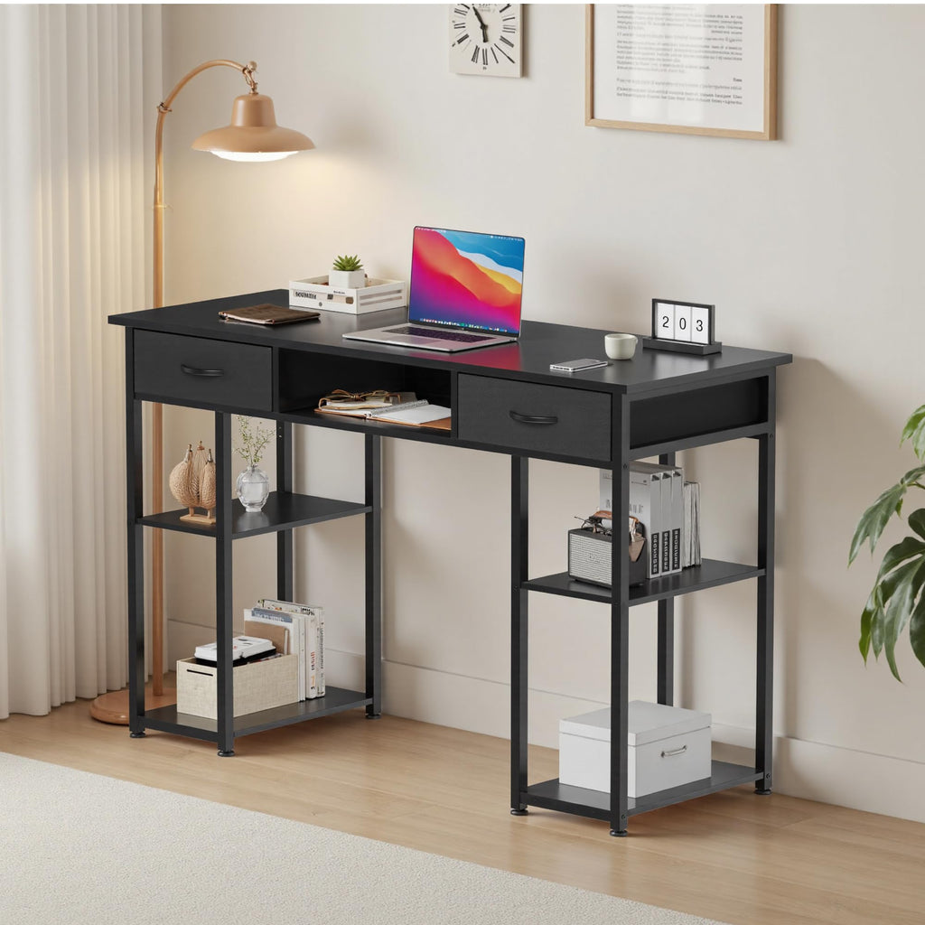 48 Inch Desk with Fabric Drawers F217