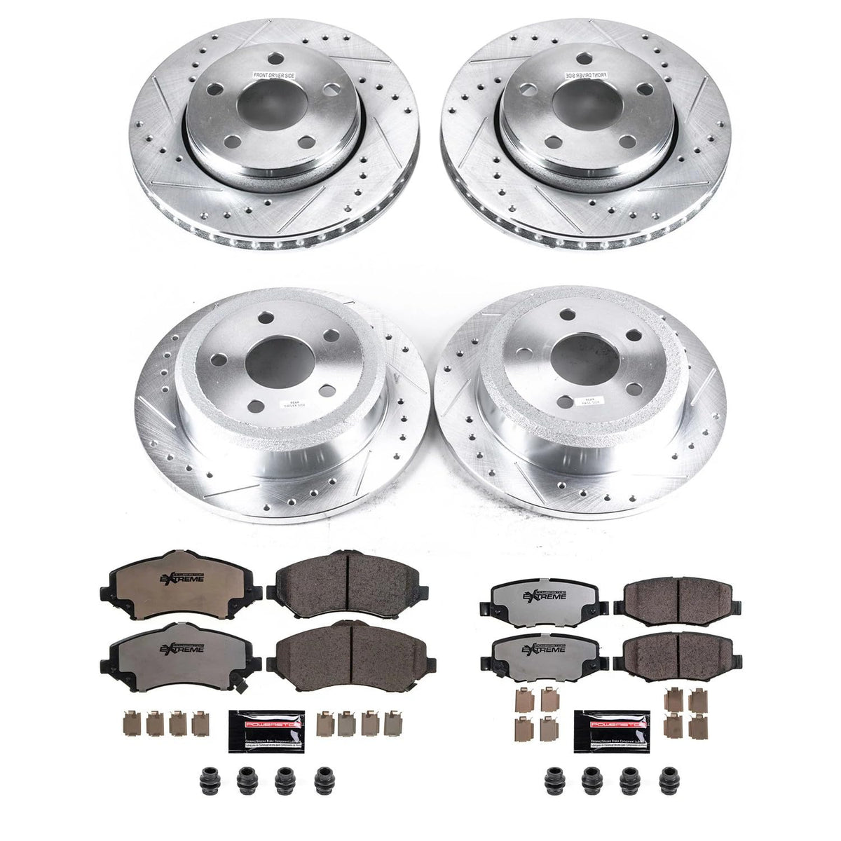 Front & Rear Brake Pad & Rotor Kit X241