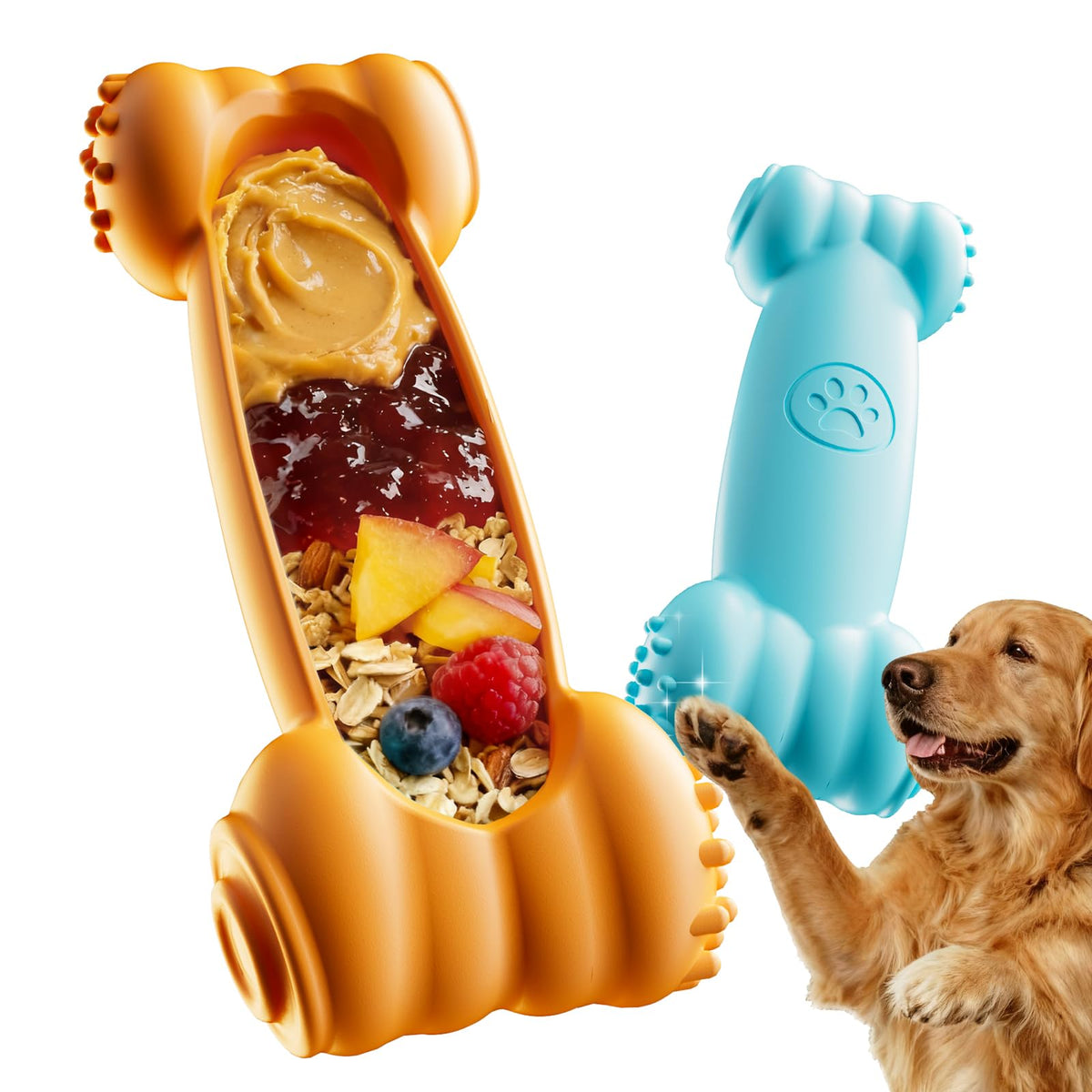 2-Pack Slow Feeder Chew Toy B58944